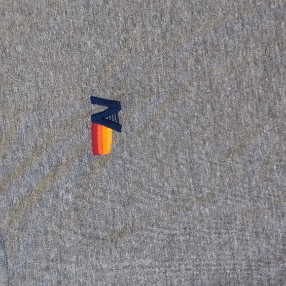 AVIATOR‎ NATION Grey Weave Embroidered Cotton Blend Mens T Shirt Size Large - Picture 5 of 10